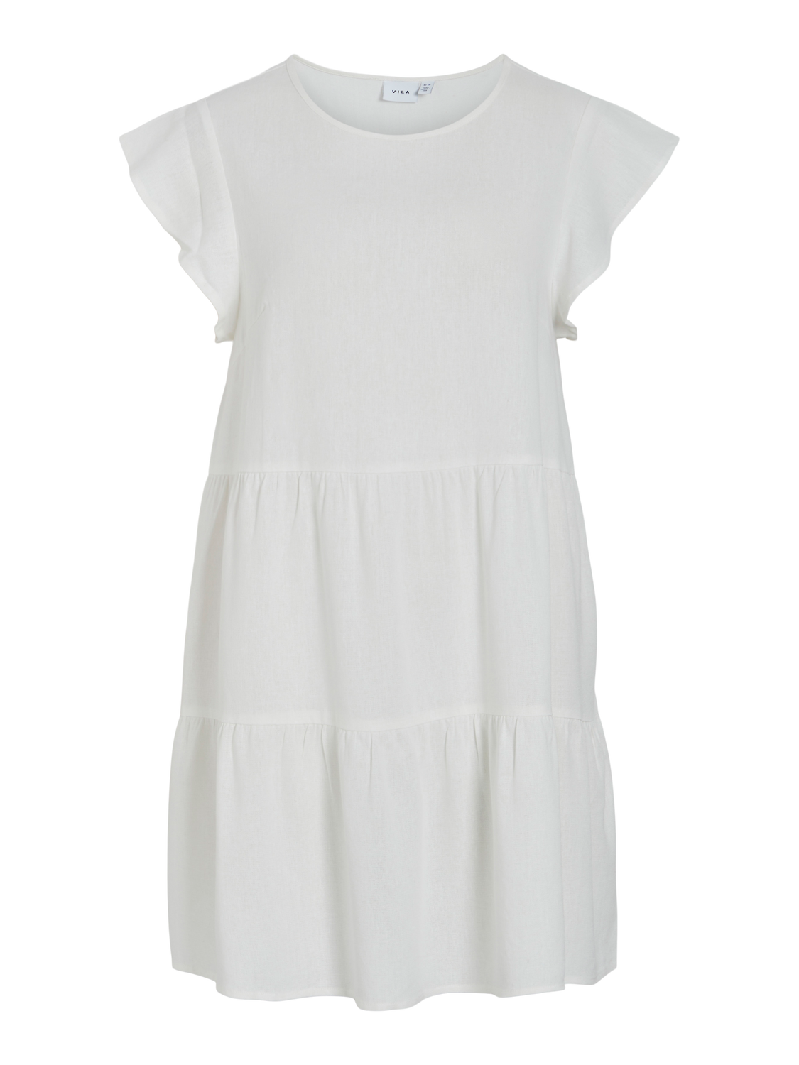 VISUMMER pellava Dress - Cloud Dancer